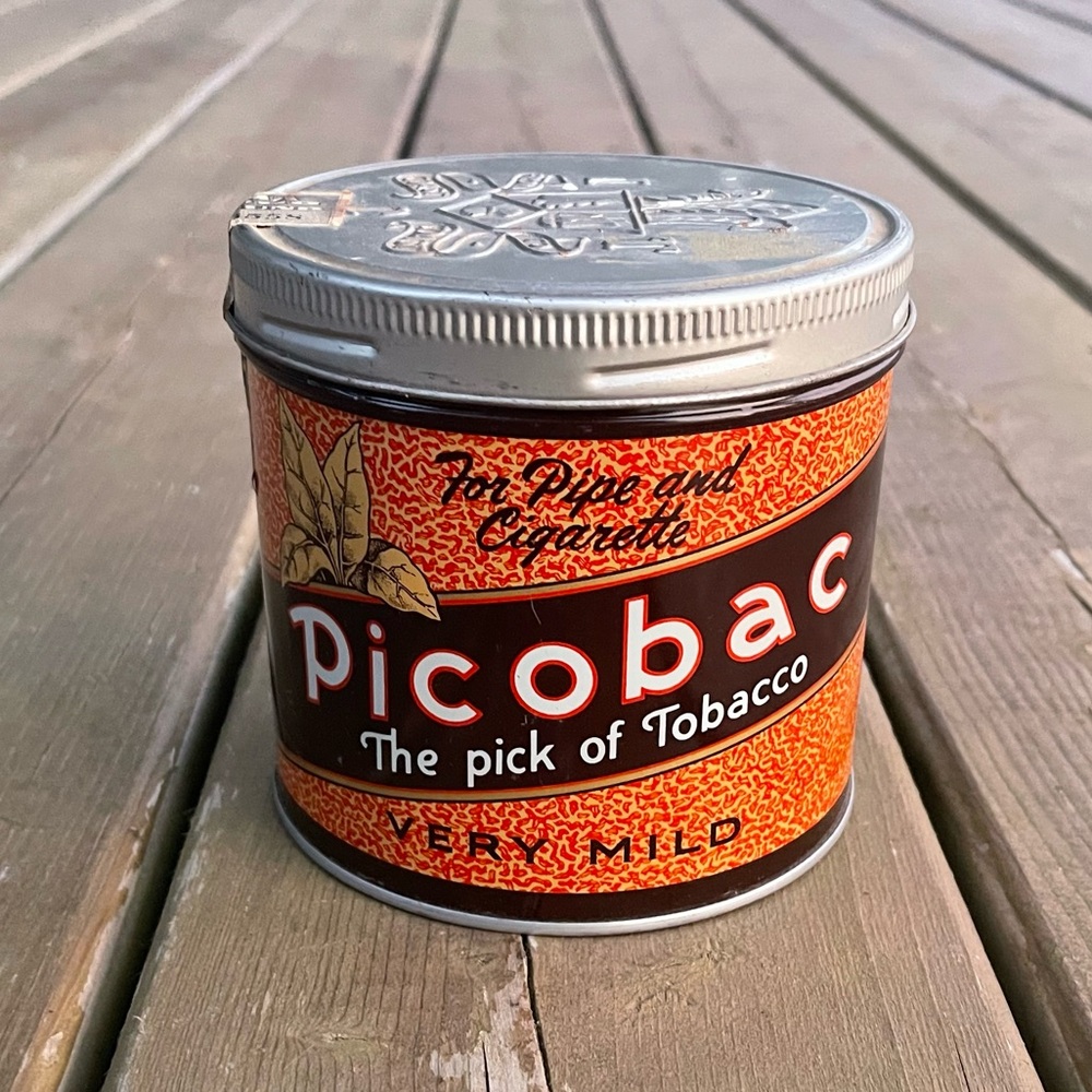 Vintage 1960’s Imperial Tobacco Co. of Canada Empty Picobac Tin